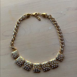 Silver & gold pattern necklace